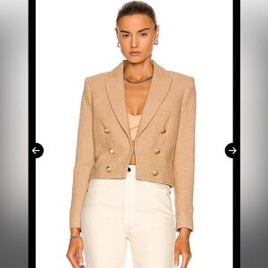 NWT L’agence tweed blazer